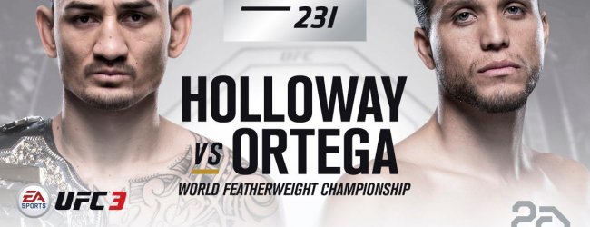 Max Holloway verdedigt titel tegen Brian Ortega tijdens UFC 231 in Toronto
