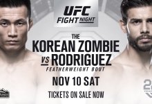 Yair Rodriguez vervangt Frankie Edgar tegen Chan Sung Jung tijdens UFC Denver