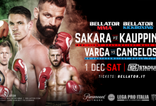Bellator 211 & Bellator KB 11 zal plaatsvinden in Genua, Italië