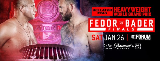 Fedor Emelianenko vs. Ryan Bader voor de Heavyweight titel in Januari 2019