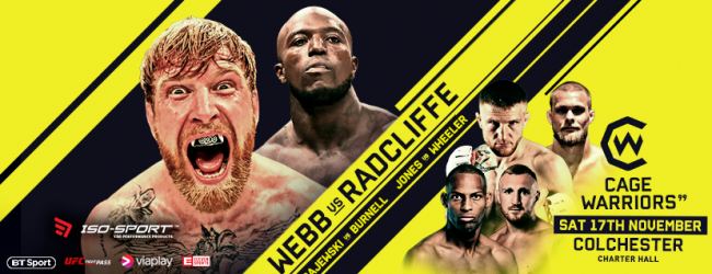 Uitslagen : Cage Warriors 99 : Webb vs. Radcliffe