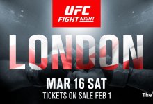 UFC keert in maart terug naar Londen