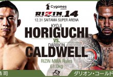 Kyoji Horiguchi vs. Darrion Caldwell en heel veel meer partijen voor RIZIN FF 14 in December
