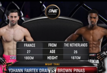 Indrukwekkende overwinning voor Brown Pinas tijdens ONE: Warrior’s Dream