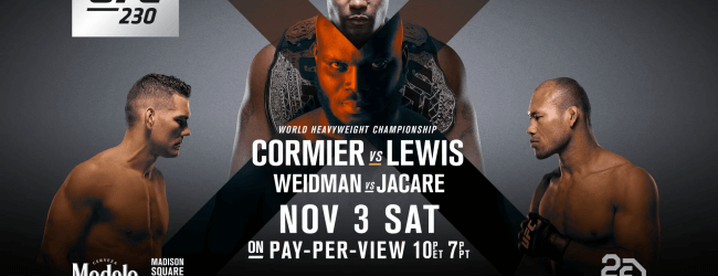 Uitslagen : UFC 230 : Cormier vs. Lewis