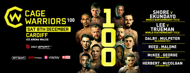 Uitslagen : Cage Warriors 100 : Shore vs. Ekundayo
