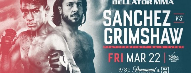 Emmanuel Sanchez vs Ashleigh Grimshaw main event voor Bellator  in Thackerville