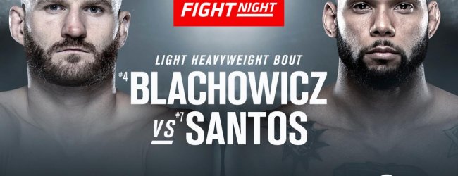 Jan Blachowicz vs. Thiago Santos is het Main Event voor UFC Praag + Stefan Struve op de card