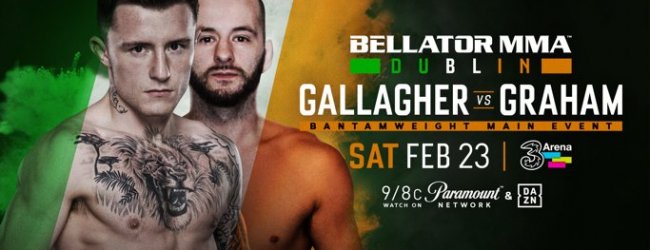 James Gallagher vs. Steven Graham is het Main Event voor Bellator 218 in Dublin