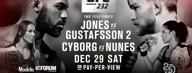 Uitslagen : UFC 232 : Jones vs. Gustafsson 2
