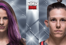 Gina Mazany treft TUF 28 winnares Macy Chiasson tijdens UFC 235 in Las Vegas