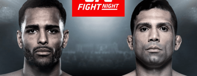 Londenaar Danny Roberts ontmoet Claudio Silva tijdens UFC Londen