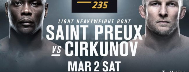 Light-Heavyweightclash tussen Ovince St.Preux en Misha Cirkunov toegevoegd aan UFC 235