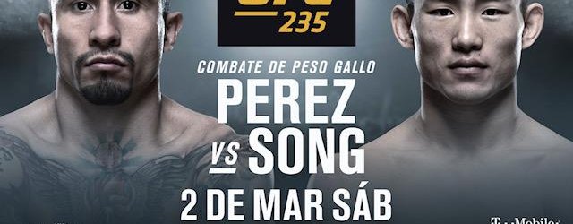 Alejandro Perez treft Song Yadong tijdens UFC 235 in Las Vegas