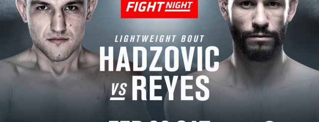 Damir Hadzovic vs. Marco Polo Reyes toegevoegd aan UFC Praag