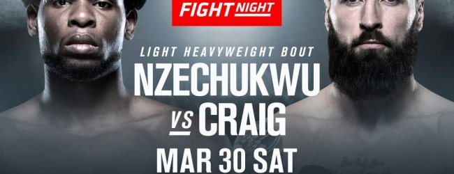 UFC debutant Kennedy Nzechukwu treft Paul Craig tijdens UFC Philadelphia
