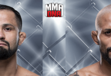 Braziliaanse Flyweightclash tussen Jussier Formiga en Deiveson Alcantara Figueiredo in Nashville