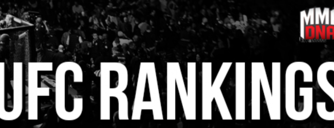De nieuwe UFC rankings!
