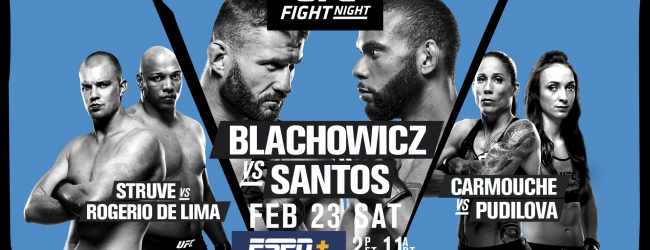 Uitslagen : UFC on ESPN+ 3 : Blachowicz vs. Santos