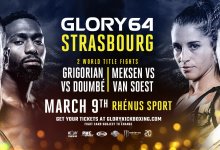 Uitslagen : GLORY 64 : Strasbourg