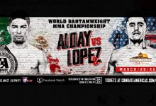 Uitslagen : Combate Americas 33 : Alday vs. Lopez 2
