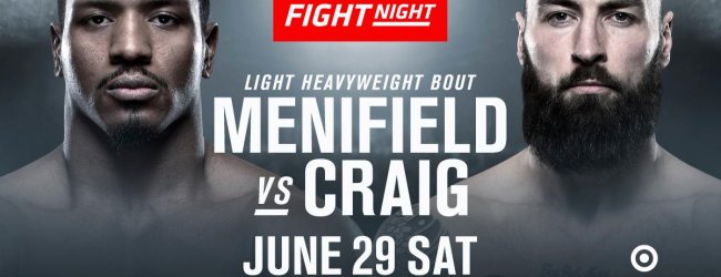 Ongeslagen Alonzo Menifield treft Schot Paul Craig tijdens UFC Minneapolis