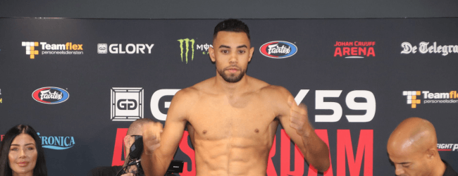 Eyevan Danenberg maakt Middelweight debuut tijdens GLORY 65 in Utrecht