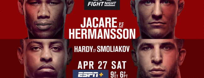 Uitslagen : UFC on ESPN+ 8 Fort Lauderdale : Jacaré vs. Hermansson