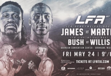 Daniel James vs. Patrick Martin is het Main Event van LFA 67 in Branson