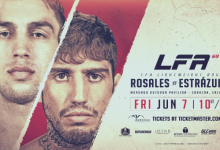 Jacob Rosales vs. Arthur Estrazulas is het Main Event van LFA 69 in Cabazon