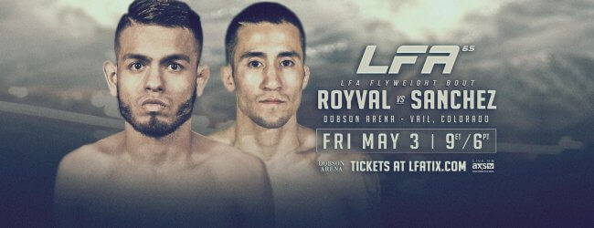 Uitslagen : LFA 65 : Royval vs. Sanchez