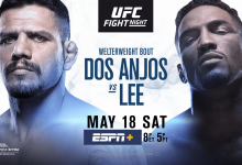 Uitslagen : UFC on ESPN+ 10 Rochester : Dos Anjos vs. Lee