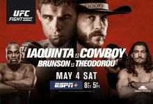 Uitslagen : UFC on ESPN+ 9 Ottawa : Iaquinta vs. Cowboy