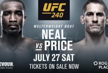 Violence Alert!!! Geoff Neal vs. Niko Price tijdens UFC 240 in Edmonton