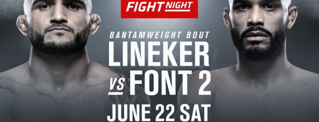 Blessure zorgt voor rematch tussen John Lineker en Rob Font tijdens UFC Greenville