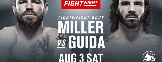 Jim Miller vecht voor eigen publiek tegen Clay Guida tijdens UFC Newark