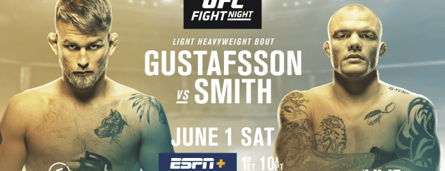 Uitslagen : UFC on ESPN+ 11 Stockholm : Gustafsson vs. Smith
