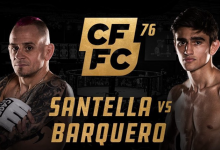 Uitslagen : CFFC 76 : Santella vs. Barquero