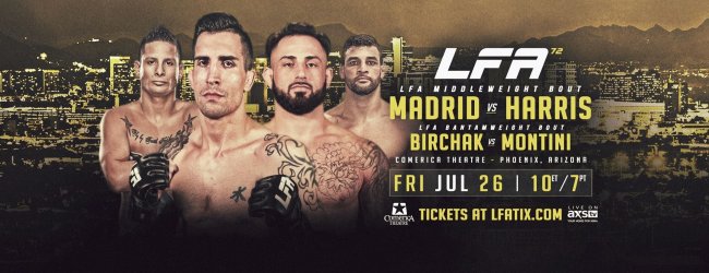 Uitslagen : LFA 72 : Madrid vs. Harris