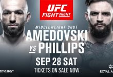 Alen Amedovski en John Phillips vechten voor eerste overwinning tijdens UFC Kopenhagen