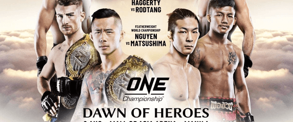 Martin Nguyen en Koyomi Matsushima vechten voor de titel tijdens Dawn Of Heroes