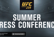 UFC Summer Press Conference 2019 start vrijdag om 23.30 uur