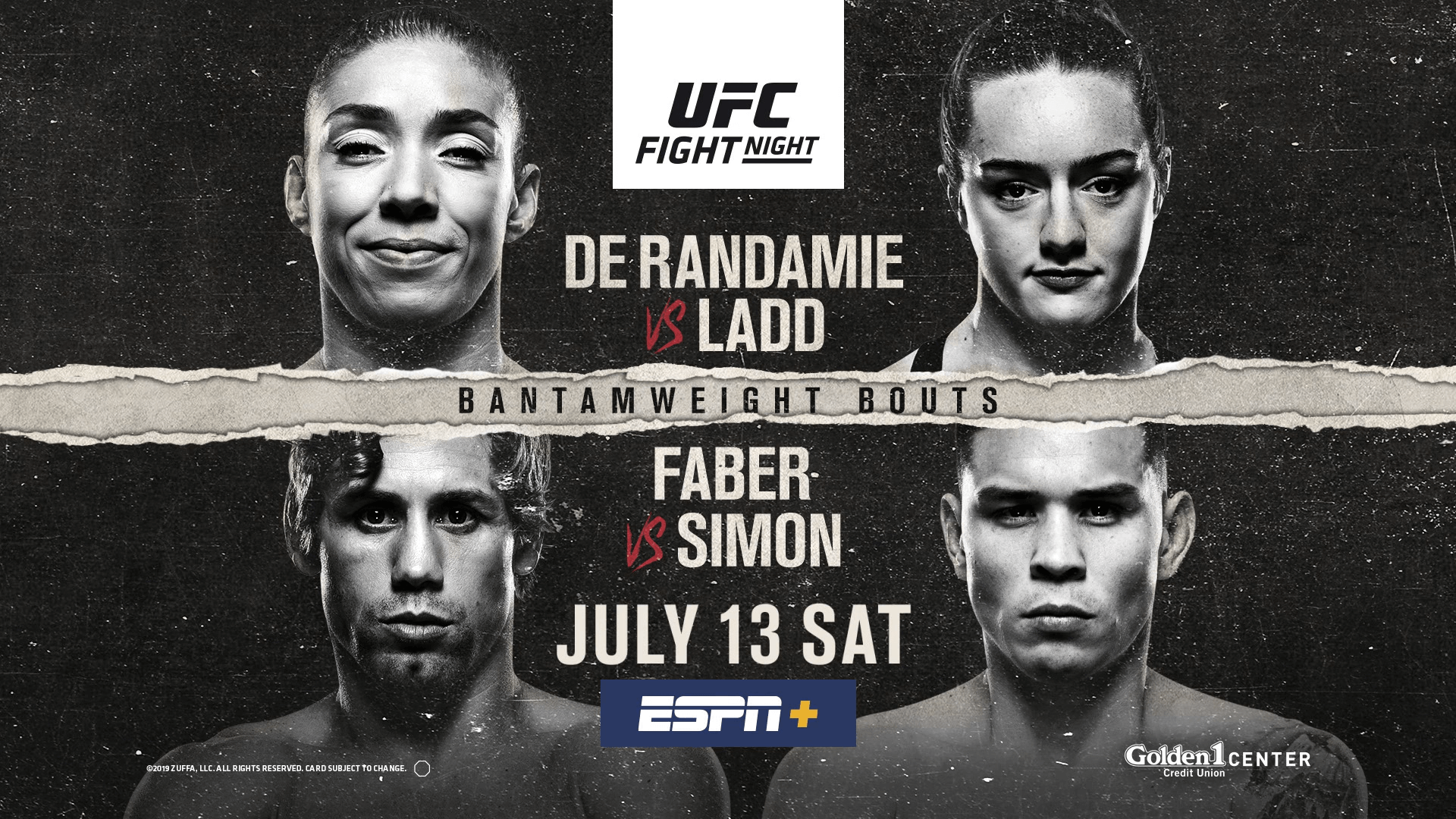 Uitslagen : UFC on ESPN+ 13 Sacramento : De Randamie vs. Ladd MMA DNA1920 x 1080