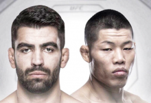 Elizeu Zaleski Dos Santos treft Li Jingliang tijdens UFC Shenzhen