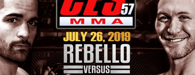 Uitslagen : CES MMA 57 : Rebello vs. Haley