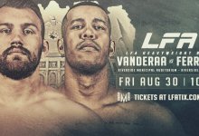 Uitslagen : LFA 74 : Vanderaa vs. Ferreira