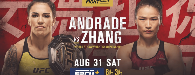 Uitslagen : UFC on ESPN+ 15 Shenzhen : Andrade vs. Zhang