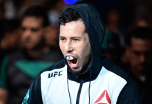 Martin Bravo treft Steven Peterson tijdens UFC Mexico City