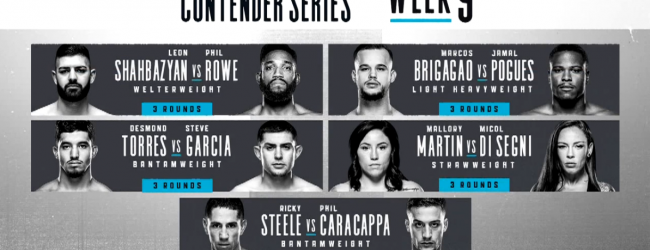 Uitslagen : DWCS Season 3 Week 9 : Shahbazyan vs. Rowe