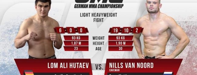 Nills van Noord treft ongeslagen Lom-Ali Hutaev tijdens GMC 22 in Hamburg